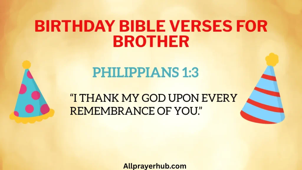 Birthday Bible Verses For Brother