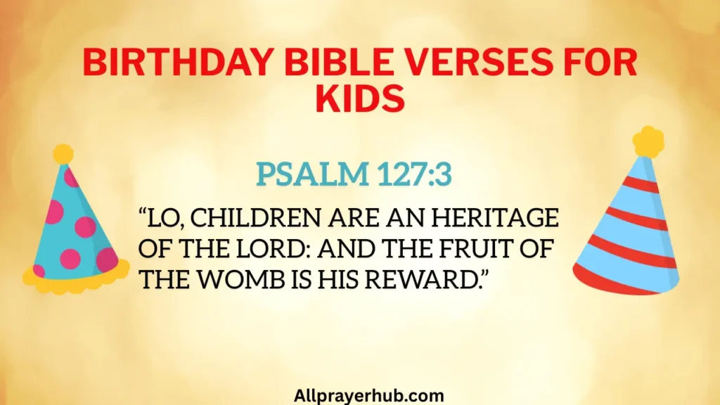 Birthday Bible Verses For Kids