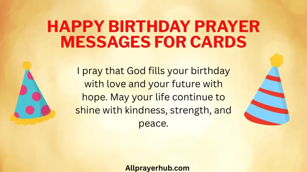 Happy Birthday Prayer Messages for Cards