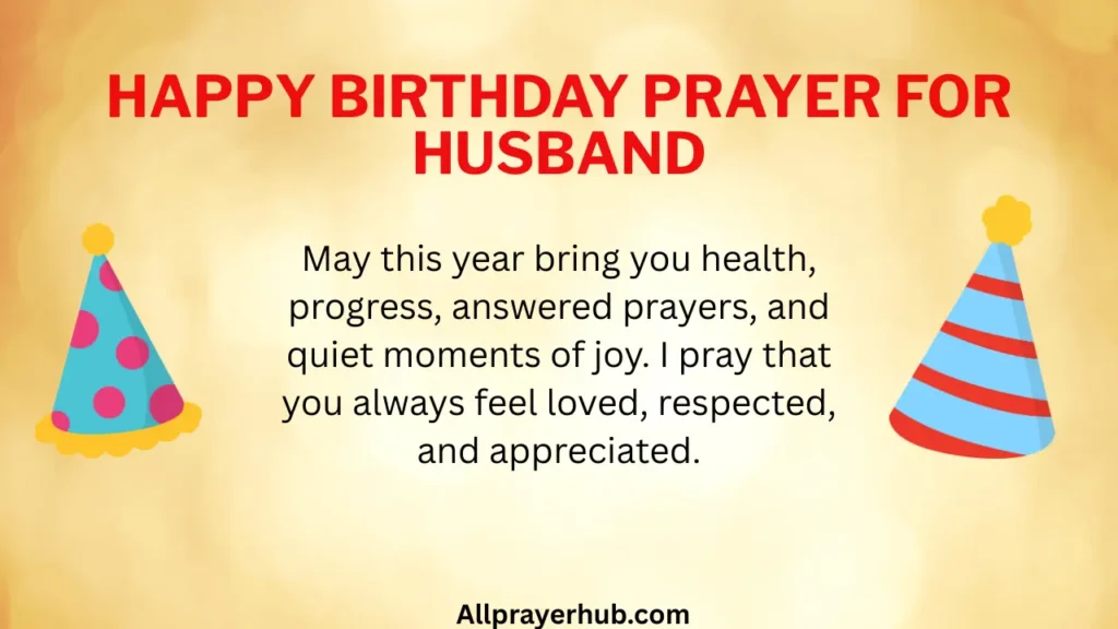 Happy Birthday Prayer for Husband
