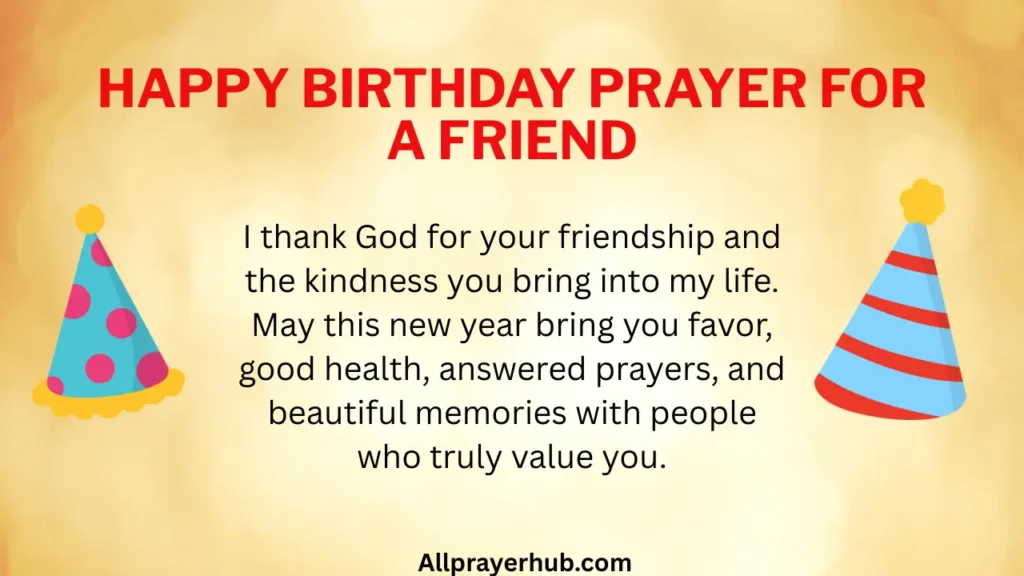 Happy Birthday Prayer for a Friend