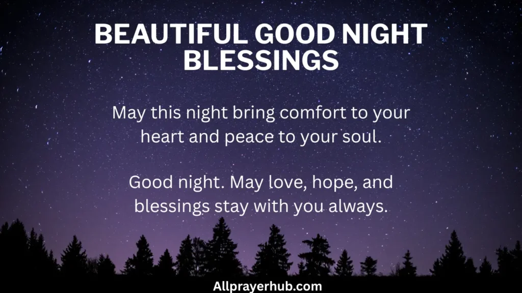 Beautiful Good Night Blessings