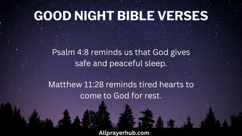 Good Night Bible Verses