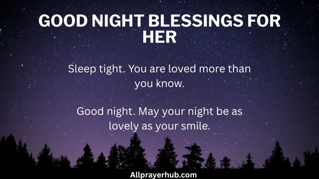 Good Night Blessings for Her
