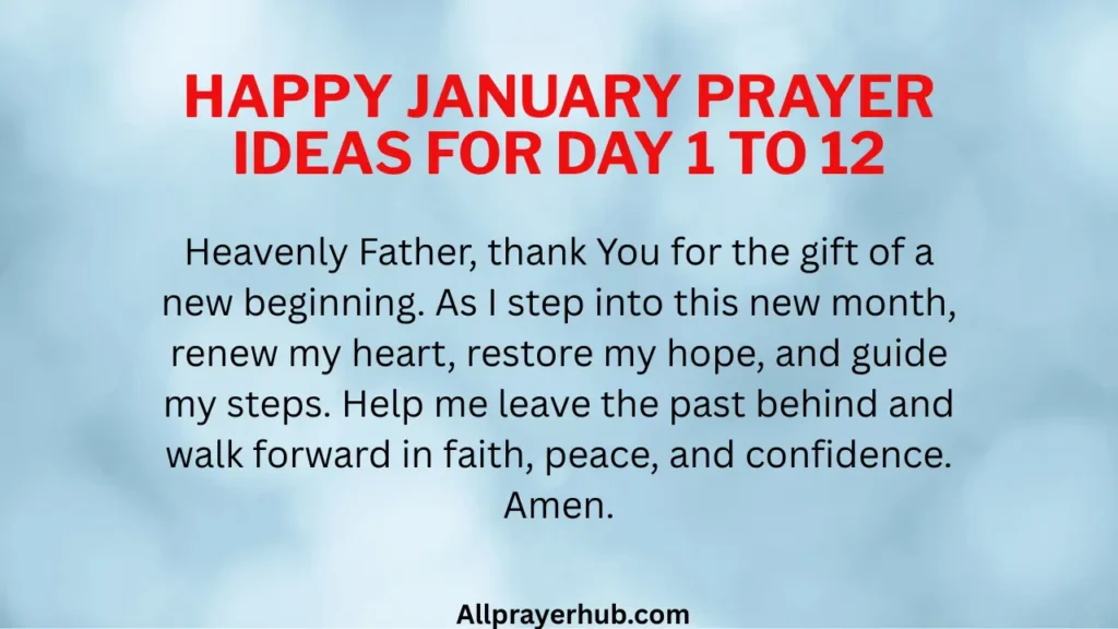 January Prayer Guide (Day 1–12
