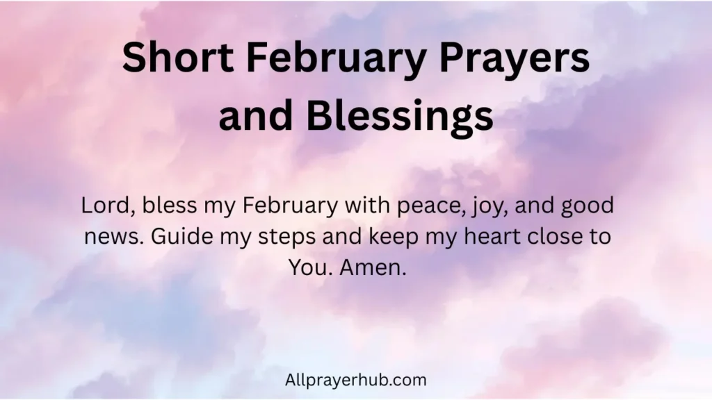 Short February Prayers and Blessings