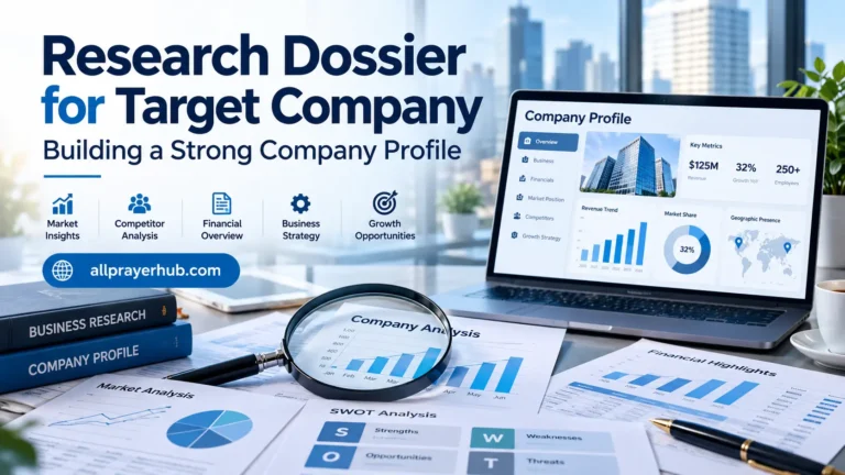 Research Dossier for Target Company