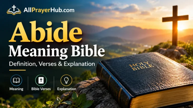 Abide Meaning Bible